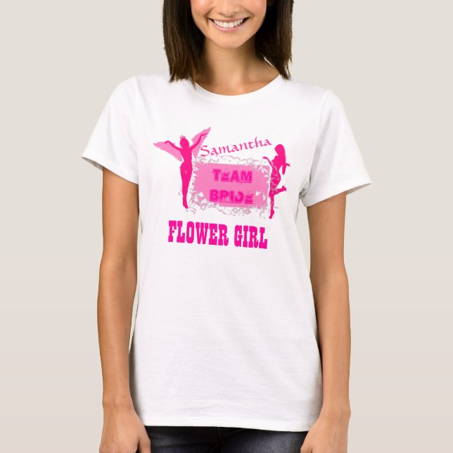 Flower Girl bachelorette party T-Shirt (Front)
