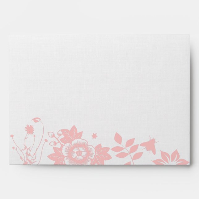 Flower Girl Bar Bat Mitzvah Customisable Envelope (Front)