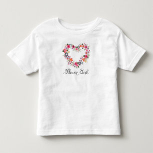 Flower Girl Blushing Heart t-shirt