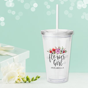 Flower Girl Bouquet Acrylic Tumbler