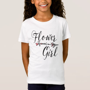 Flower Girl Bride Tribe   T-shirt