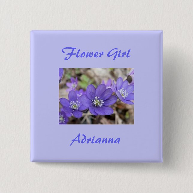 Flower Girl Button (Front)