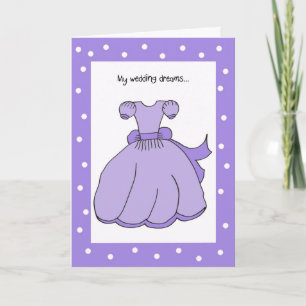 Flower Girl Card - Purple Wedding Dreams