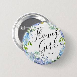Flower Girl Carolina Bloom Custom Wedding 6 Cm Round Badge