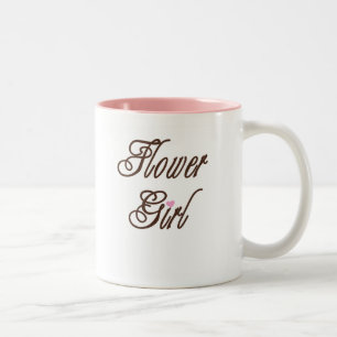 Flower Girl Classy Browns Two-Tone Coffee Mug