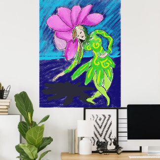 Flower Girl Dancer Poster
