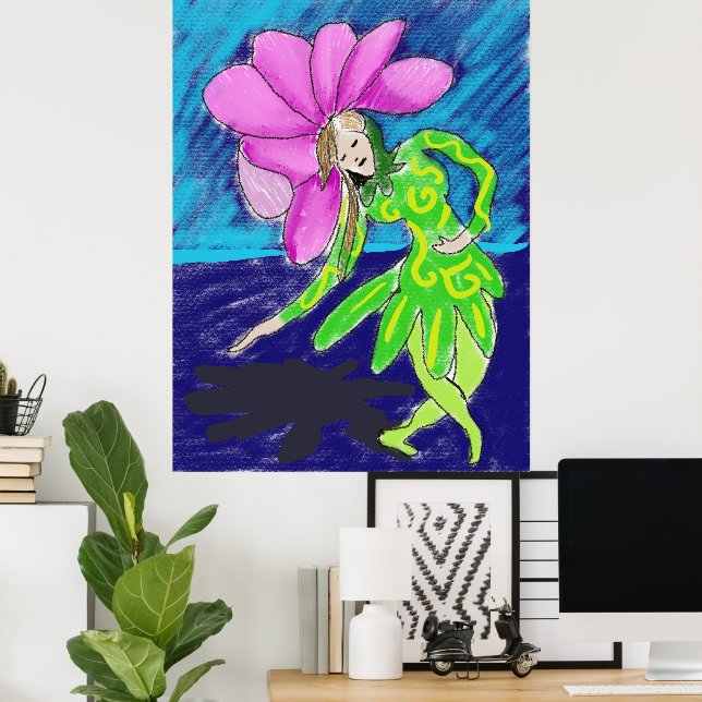 Flower Girl Dancer Poster (Home Office)