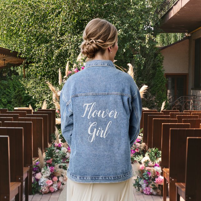 Flower Girl Denim Jacket (Creator Uploaded)