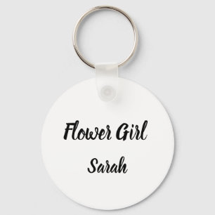 Flower girl Gift Custom Name Gifts Wedding Key Ring