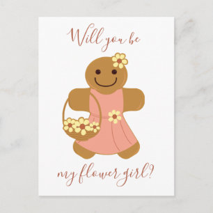 Flower Girl Gingerbread   Postcard