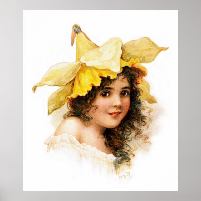 Flower Girl in Yellow Poster (Front)