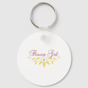 Flower Girl Key Ring