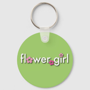 Flower Girl Keychain