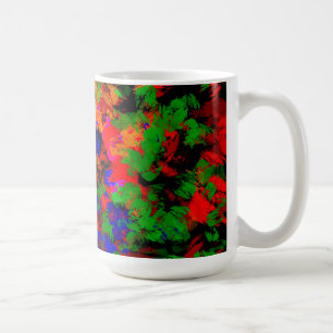 Flower Girl Lost In The Woods - Colourful Abstract Coffee Mug