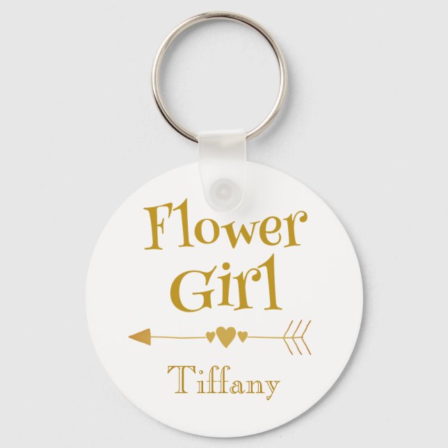 Flower Girl Love Key Ring (Front)