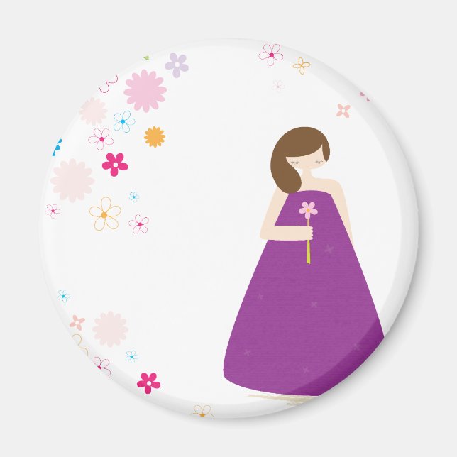 Flower Girl Magnet (Front)