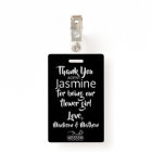 flower Girl Petal Patrol Badge