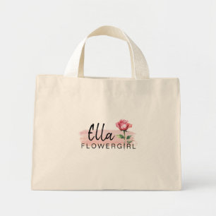 Flower Girl Pink Rose Tote Bag – Precious Keepsake