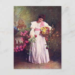 Flower Girl Postcard