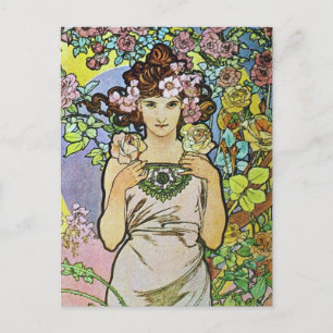 Flower Girl Postcard