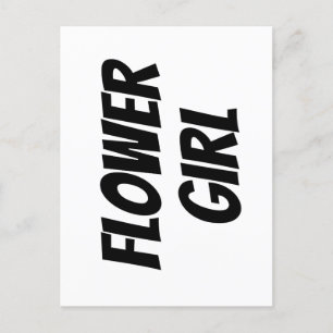 Flower Girl  Postcard