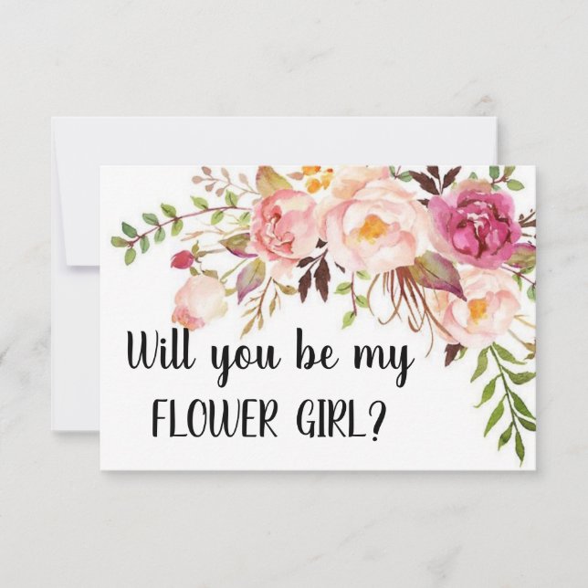 Flower Girl Proposal Card (Front)
