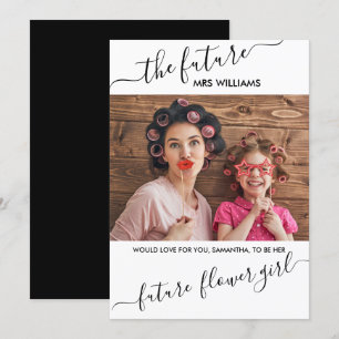 Flower Girl Proposal from Future Mrs Photo Invitation