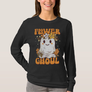 Flower Girl Pun Cute Ghost Funny Halloween Wedding T-Shirt