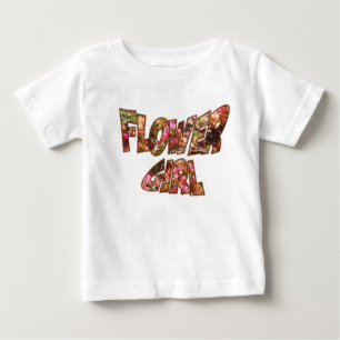 Flower Girl Ruffle Tee Big Lettering
