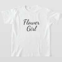 Flower Girl Script Typography on White