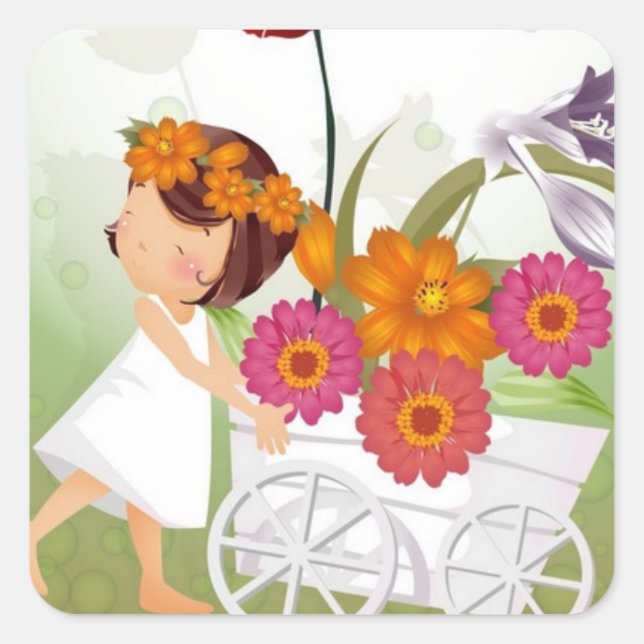 Flower Girl Stickers (Front)