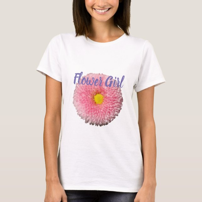 Flower Girl T-Shirt Daisy Blossom (Front)