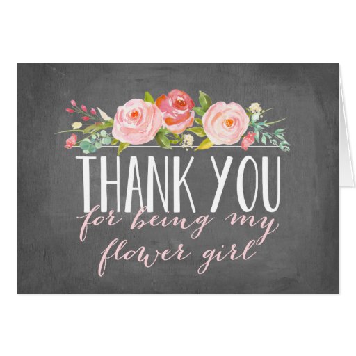 Image of Flower Girl Thank You | Bridesmaid