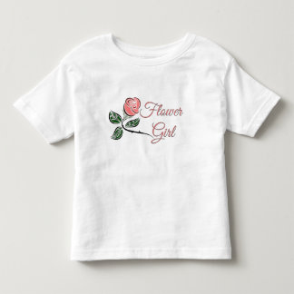 Flower Girl Toddler Ruffle Wedding T- Dress T-Shirt