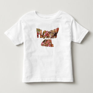 Flower Girl Toddler Tee Big Lettering