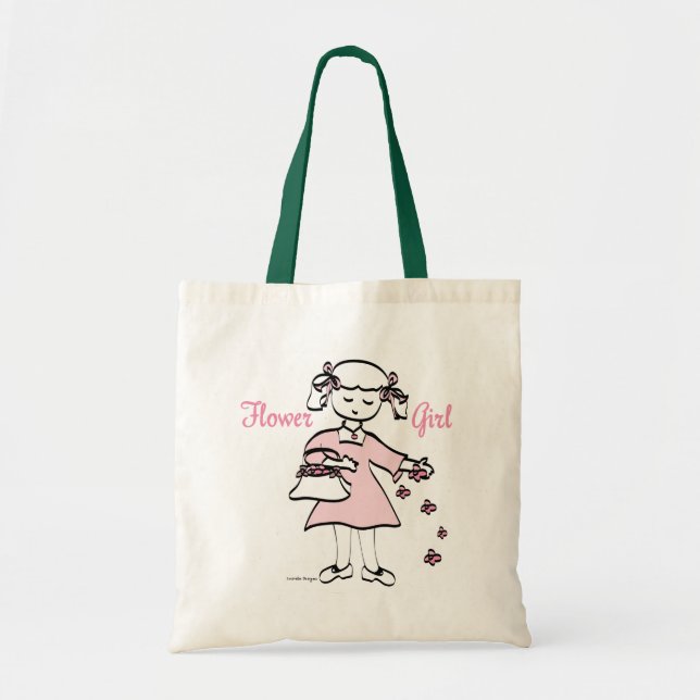 Flower Girl Tote Bag (Front)