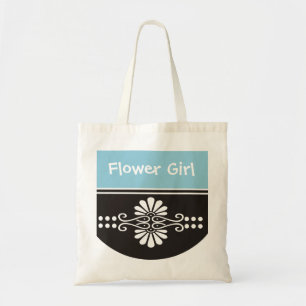 Flower Girl Tote Bag - Blue