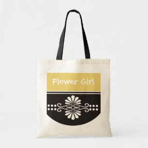 Flower Girl Tote Bag - Yellow