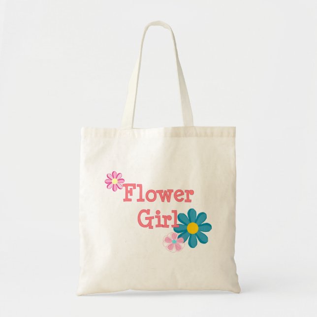 Flower girl tote (with flowers) (Front)