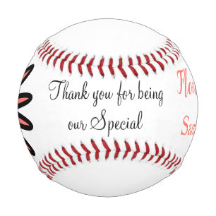 Flower Girl Turquoise Coral Baseball