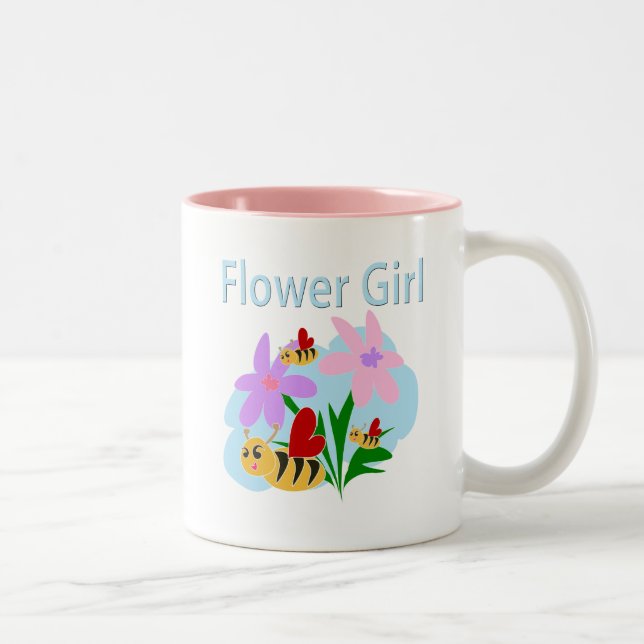Flower Girl Two-Tone Coffee Mug (Right)