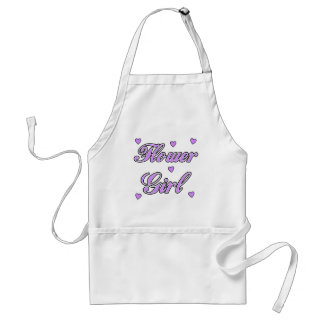 Flower Girl Wedding Hearts Standard Apron