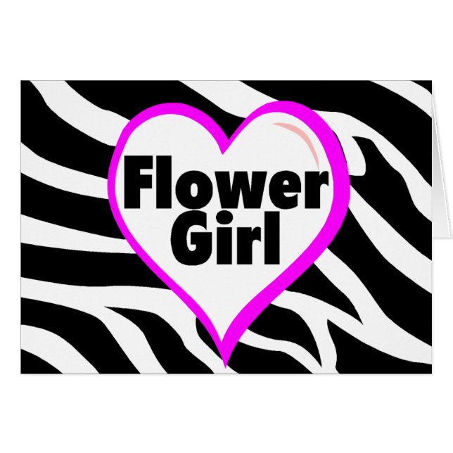 Flower Girl (Zebra Print) (Front Horizontal)