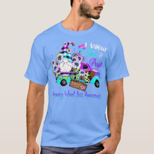 Flower Gnome Survivor Pregnancy Infant Loss Awaren T-Shirt