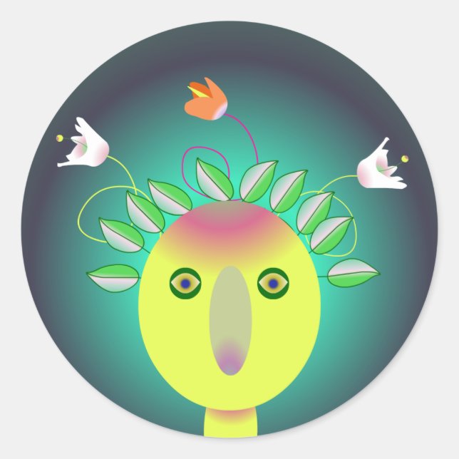 FLOWER GOD Sticker (Front)