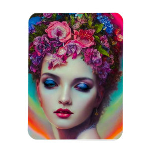 Flower Goddess  Magnet
