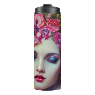 Flower Goddess Thermal Tumbler