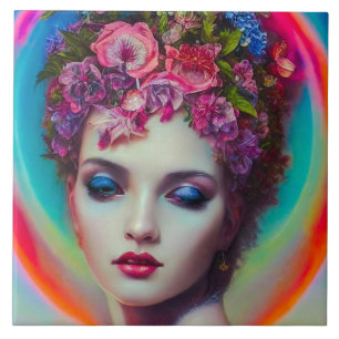 Flower Goddess Tile
