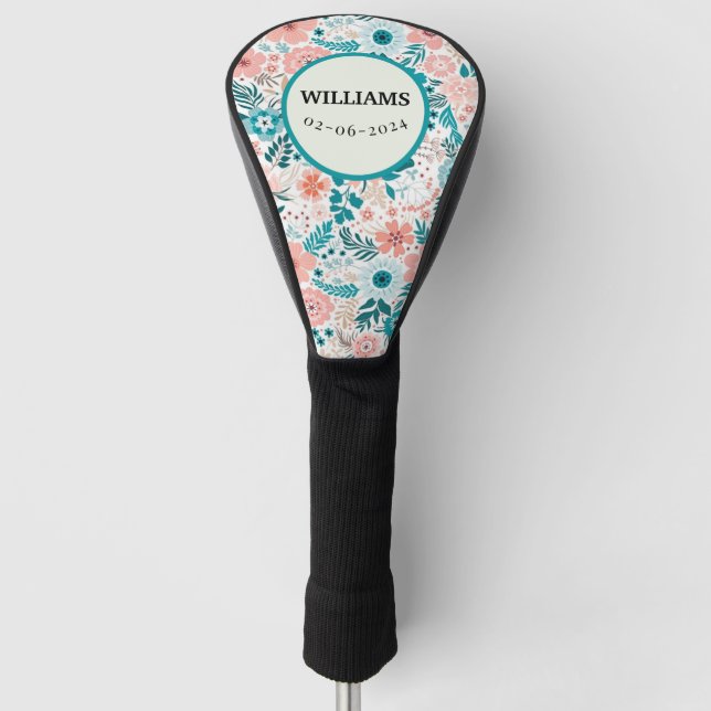 FLOWER GOLF HEAD COVER (Front)