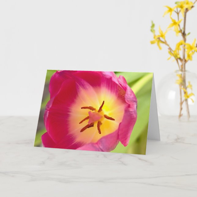 Flower Greeting Card (Yellow Flower)